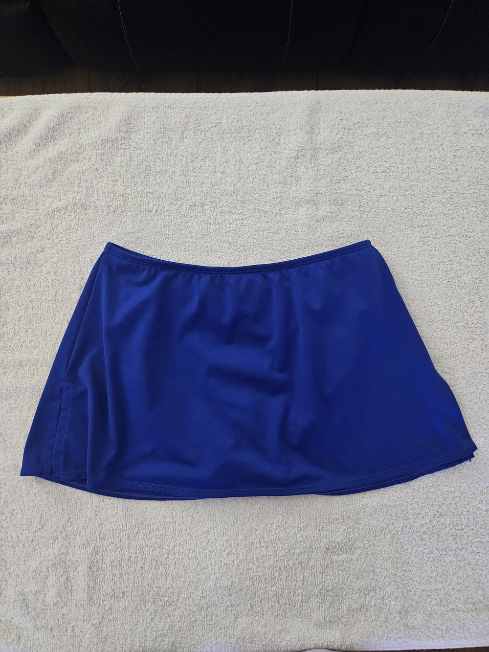 Gabar Royal Blue High-Waisted Swim Skirt Bottoms with Built-In Brief - Size 8